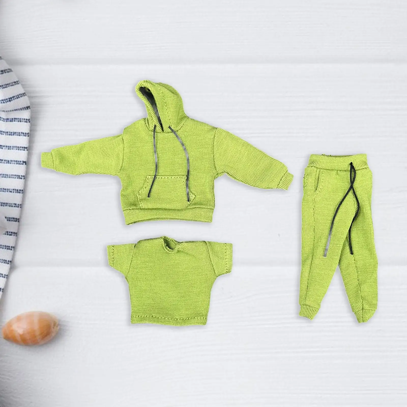 3х масштаб 1/12 толстовка штаны футболка одежда ручной работы миниатюрная для