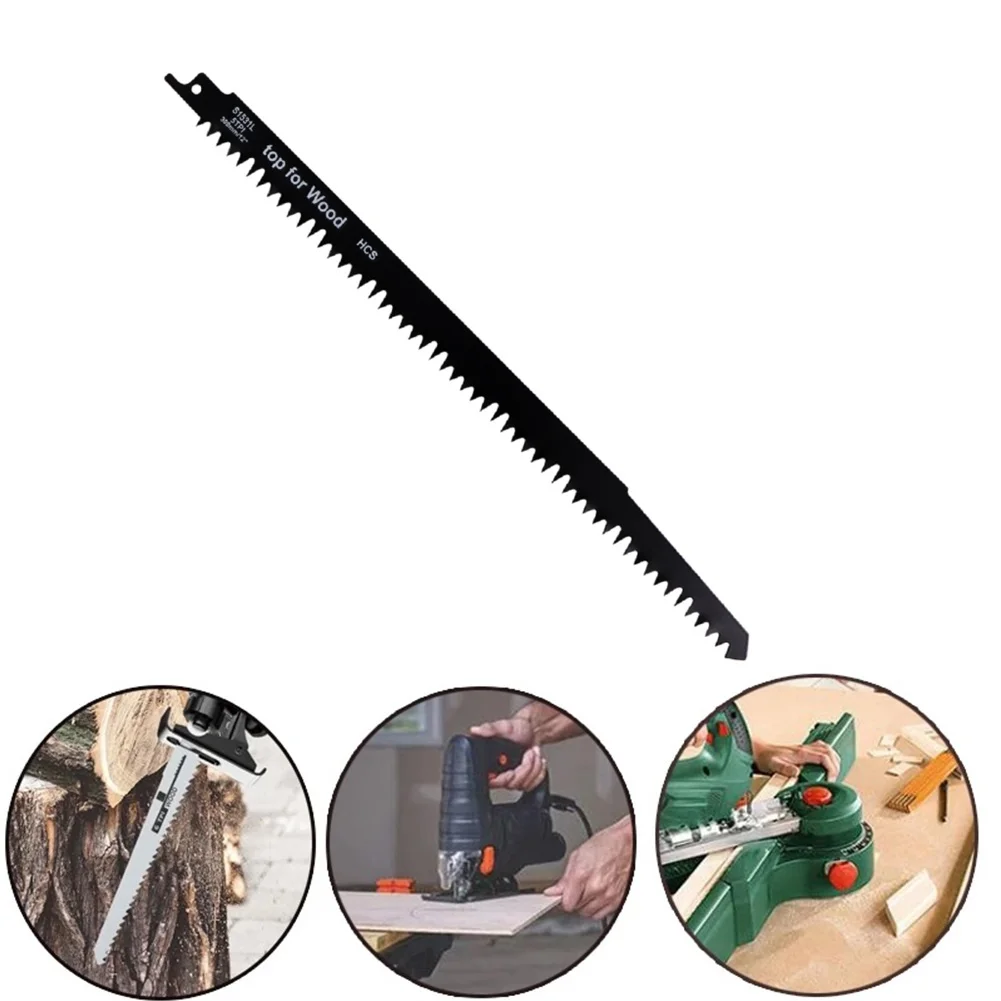 

5PCS 12in S1531 BI-Metal Reciprocating Saw Blades Electric Wood Pruning For Wood Metal Cutting Jig Saw Blades Woodworking Tool