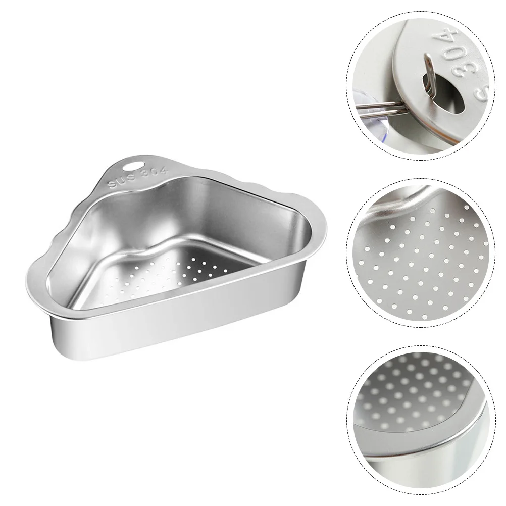 

Corner Basket Triangle Filter Basket Sink Corn Holder Sink Draining Basket for Co-worker Relatives Families Friends