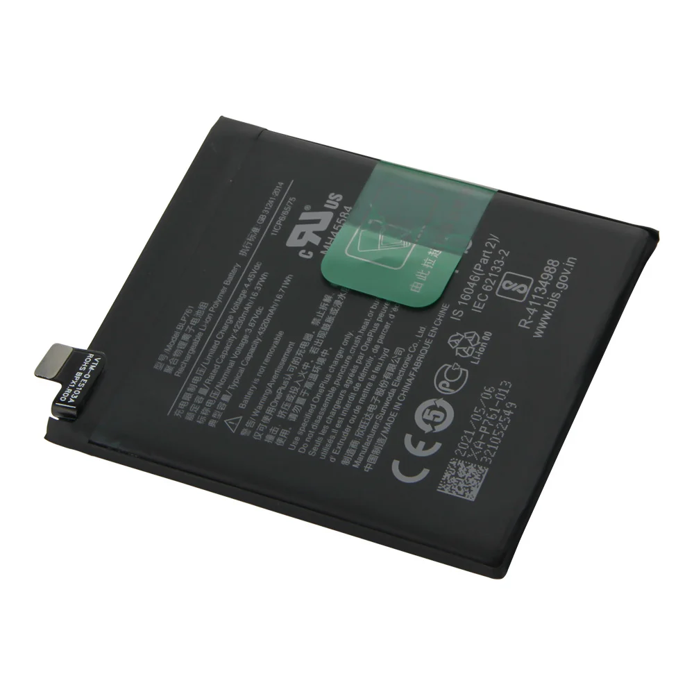 original replacement battery blp759 for oneplus 9 9pro 8pro 8 8t one plus nord n10 n100 1 8 9 pro blp815 genuine phone battery free global shipping