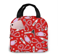 3d portable lunch tote bag cute technician portable lunch bag for women and teen girls