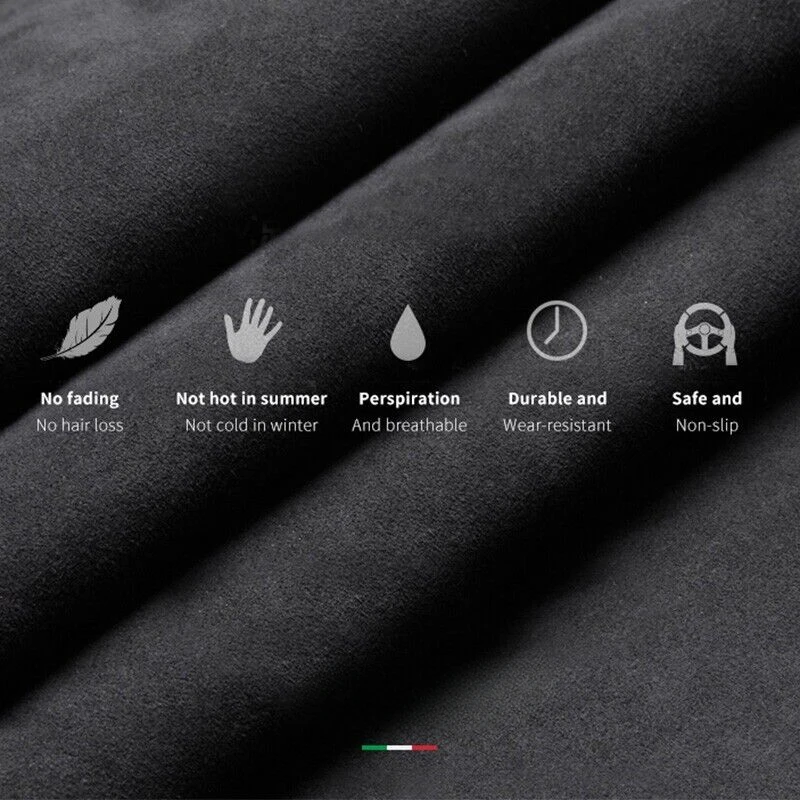 Фото Чехол на руль из алькантары с ручной прошивкой «сделай сам» для Mercedes Benz GLC CE Class C260 LE300 LA200L GLA, аксессуары для салона автомобиля №3