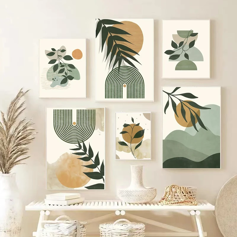 Современная Минималистичная абстрактная комбинация фото настенное украшение