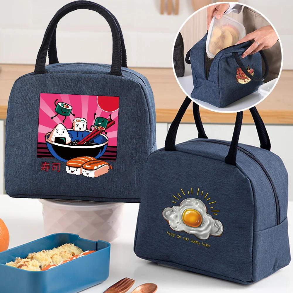 

Lunch bag For Kids School Food Cooler Insulated Box Pouch Women Men Handbag Picnic lunch Dinner portable Canvas Thermal Bag