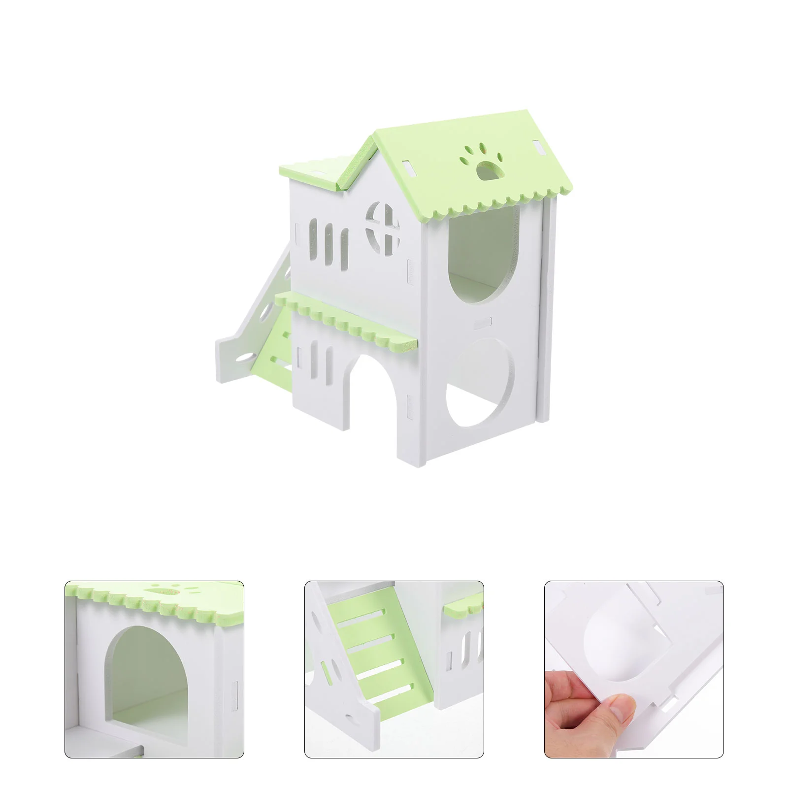 

Hamster Hideout Chinchilla House Toy Accessories Wooden Cagepremium Lovely Household Decorative Adorable Hideouts Toys