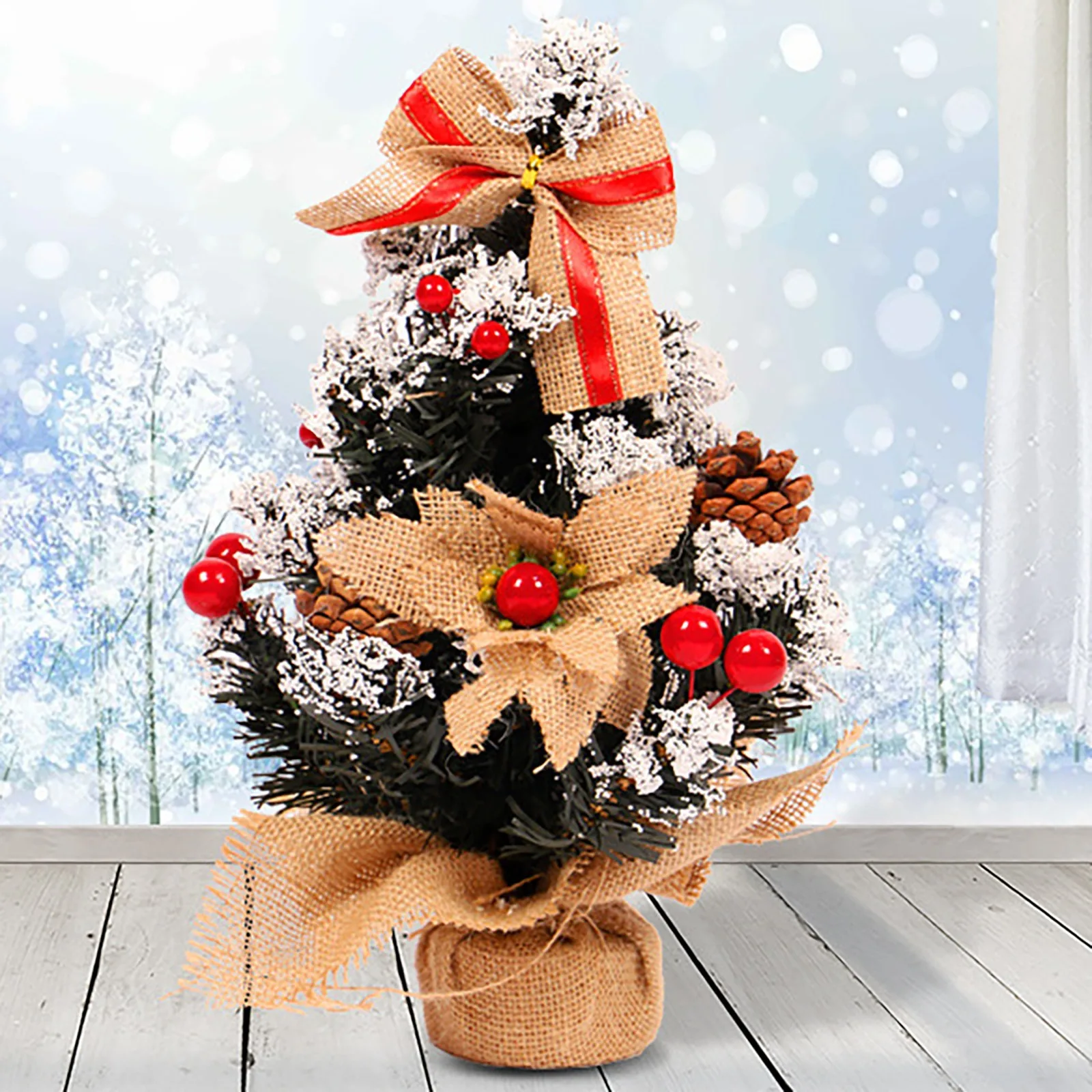 

1pc Mini Christmas Tree Christmas Decorations Desktop Christmas Decorations PVC Small Christmas Tree Home Decorations