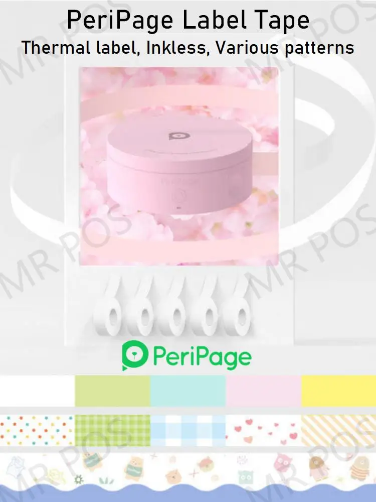 

PeriPage L1/L1 Plus Label Tape Official PeriPage Consumables Anti-Water Anti-Oil Anti-Scrape Image Can Last 10 Years