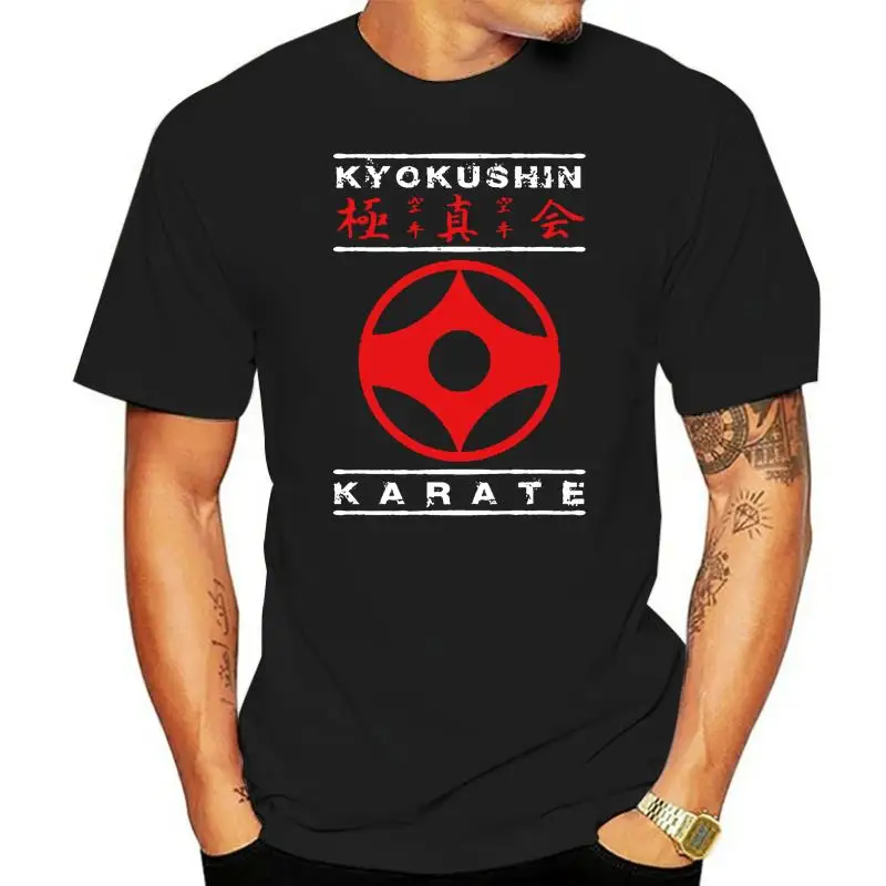 

Мужская рубашка Kyokushin Karate, футболка для боевых искусств