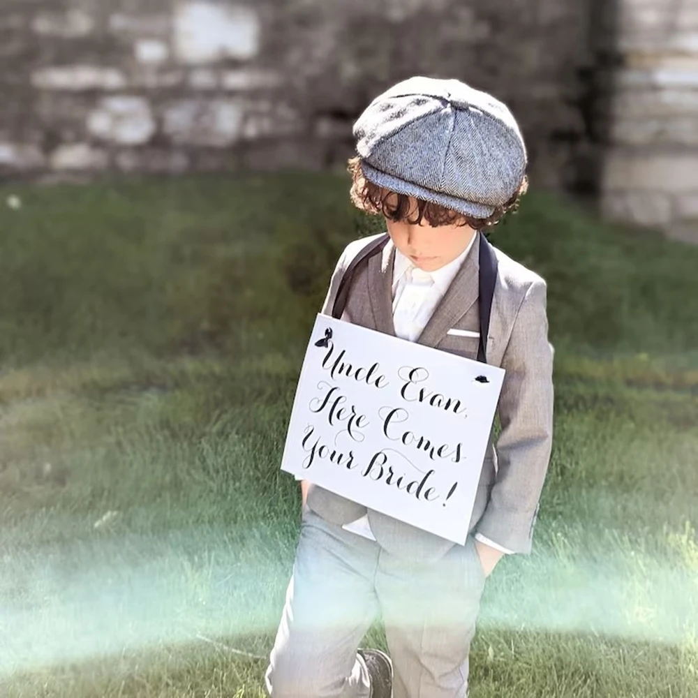Дядюшка Райан вот и ваша невеста Свадебный знак для дяди (жениха)