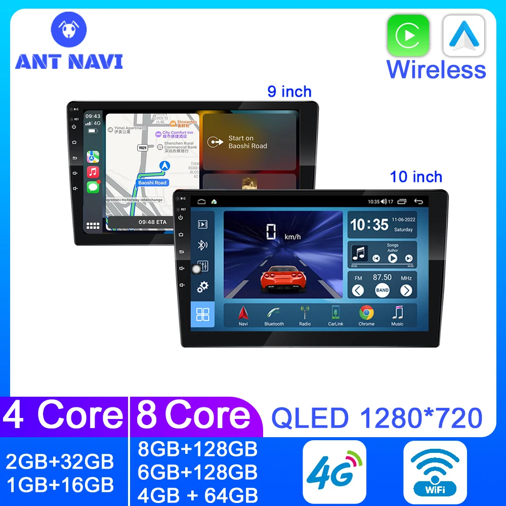 

Universal 9 10 inch Android 10 2 Din Carplay Car Radio Multimedia Player GPS Bluetooth Video QLED DVD Screen Car Stereo Receiver