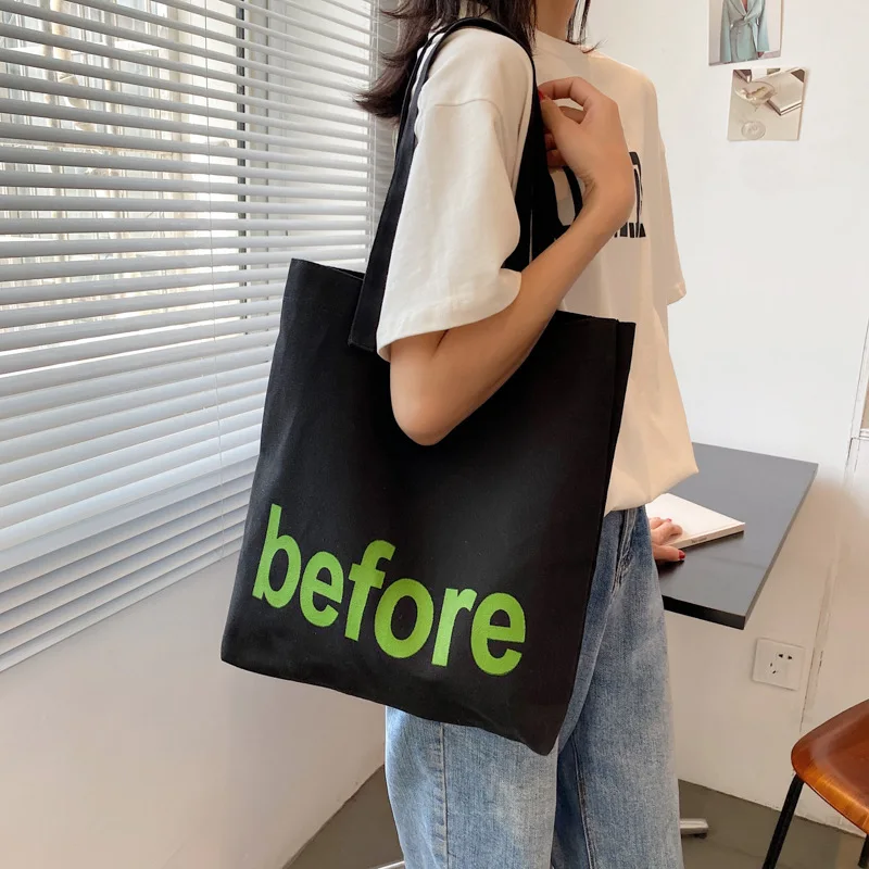 

Женская сумка-шоппер на плечо, большая Студенческая сумка, хлопчатобумажная ткань, Женская Холщовая Сумка для покупок, эко-шоппинг для дам