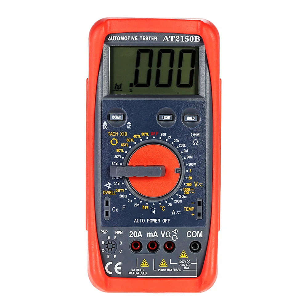 Мультиметр AT2150B цифровой с ЖК-дисплеем для ремонта автомобиля - купить по