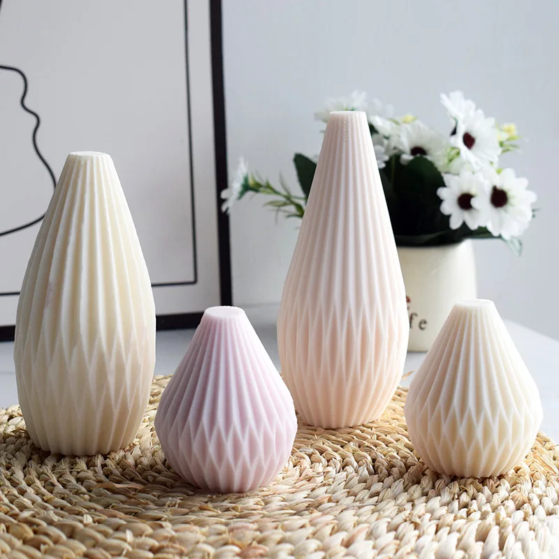 

Креативная Геометрическая силиконовая форма в форме бутылки для ароматерапии, свечи, мыло ручной работы из эпоксидного гипса