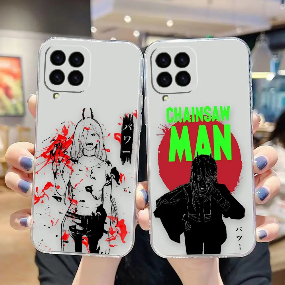 

Case For Samsung NOTE 20 10 9 8 Ultra Lite M62 M53 M51 M33 M32 M31 M30 M23 5G J8 J7 J6 Pro Plus Case Power Font Chainsaw Man