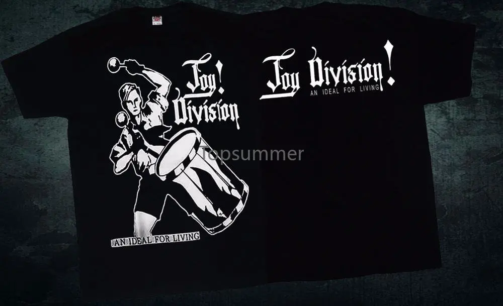 Cool Graphic Tees O-Neck Short Joy Division An Ideal For Living Post Punk Band T-Shirt Sizes:S To 3Xl Cotton Shirts For Men
