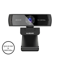 2022 aw651 qhd 2k hdr 30fps webcam autofocus 1080p 60fps web camera with noise cancelling mics and free privacy cover for live
