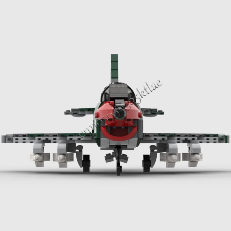 Фото Новые детали 567 MOC G 91, модель реактивного истребителя с одним двигателем, собранная своими руками, образовательная креативная для детей, игрушки, праздничные подарки-сюрпризы №5
