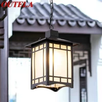 outela classical pendant light retro modern outdoor led lamp waterproof for home corridor decoration