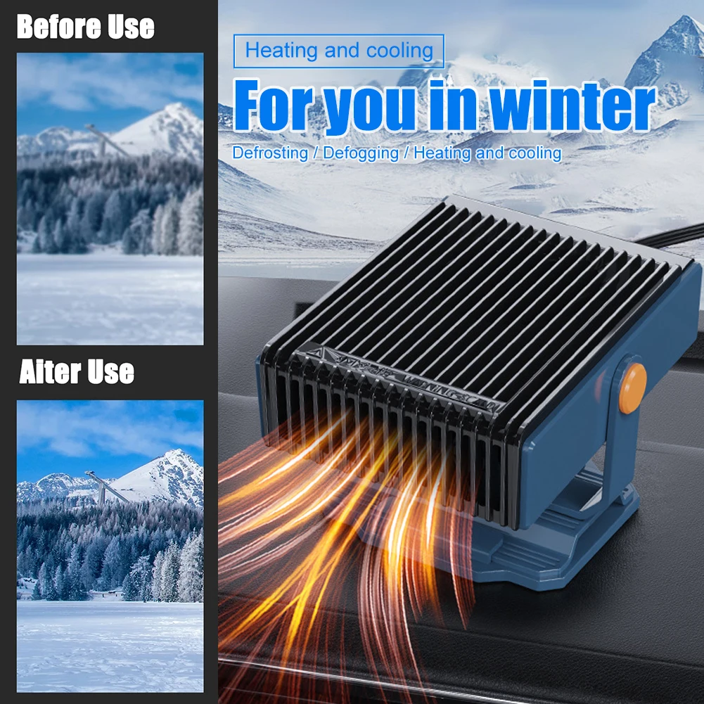 

2 In 1 Electric Car Heater Cooling Fan 12V 150W Windshield Dryer Fan Defogging Demister Defroster Auto Accessories For Car