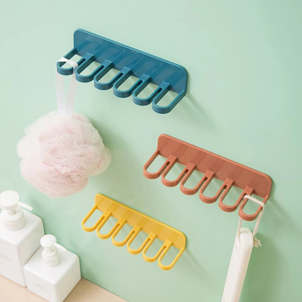 

Настенный крючок, крючки для полотенец без отверстий, нескользящий настенный многофункциональный органайзер, вешалка для кухонных принадл...