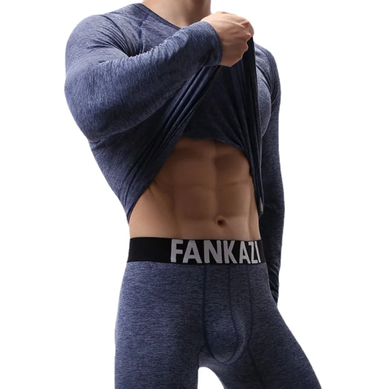 Autumn Winter Long Johns for Men Thermal Underwear Keep Warm Men Base Underwear Sets Male Sexy Leggings Thermo Suit Lounge Pants
