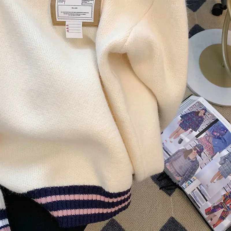 Новинка 2023 весеннее платье с Отделом молока женский свитер в стиле преппи
