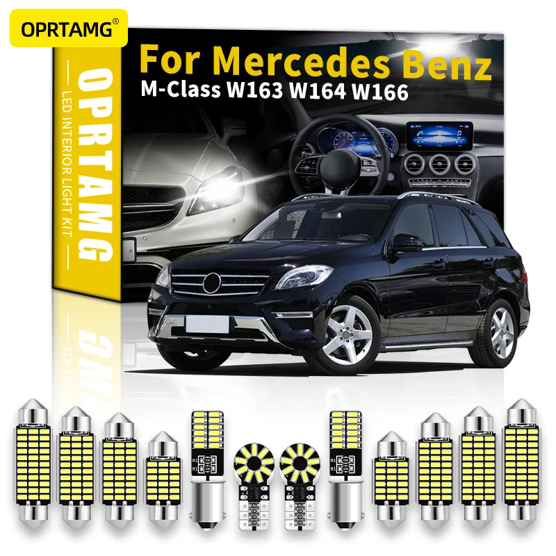 

OPRTAMG Canbus Interior Lights LED For Benz M-Class W163 W164 W166 1994-2022 AMG Mercedes Benz Car Accessories Body Kit Lamps