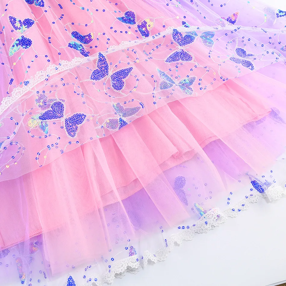 Женское платье со светодиодной подсветкой для девочек детская одежда косплея