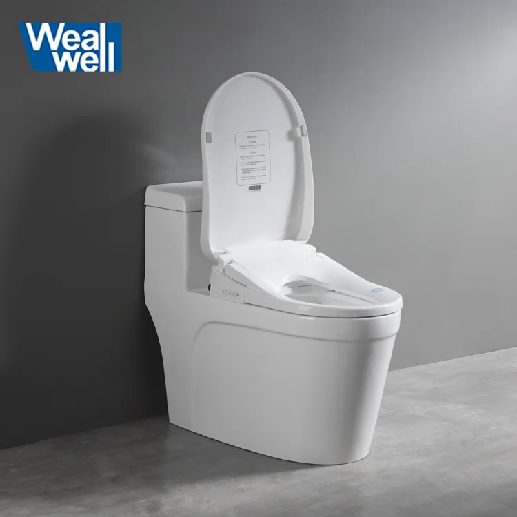 

Wealwell electric lid bidet rear and front washing heated smart toilet cover seat