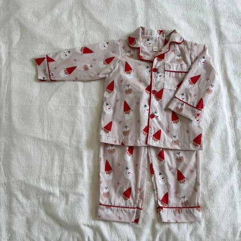 Детские рождественские пижамы Хлопок 1-7 лет