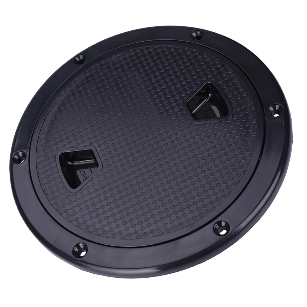 

MagiDeal Marine Boat RV Black 8' Access Hatch Cover Screw Out Deck Plate