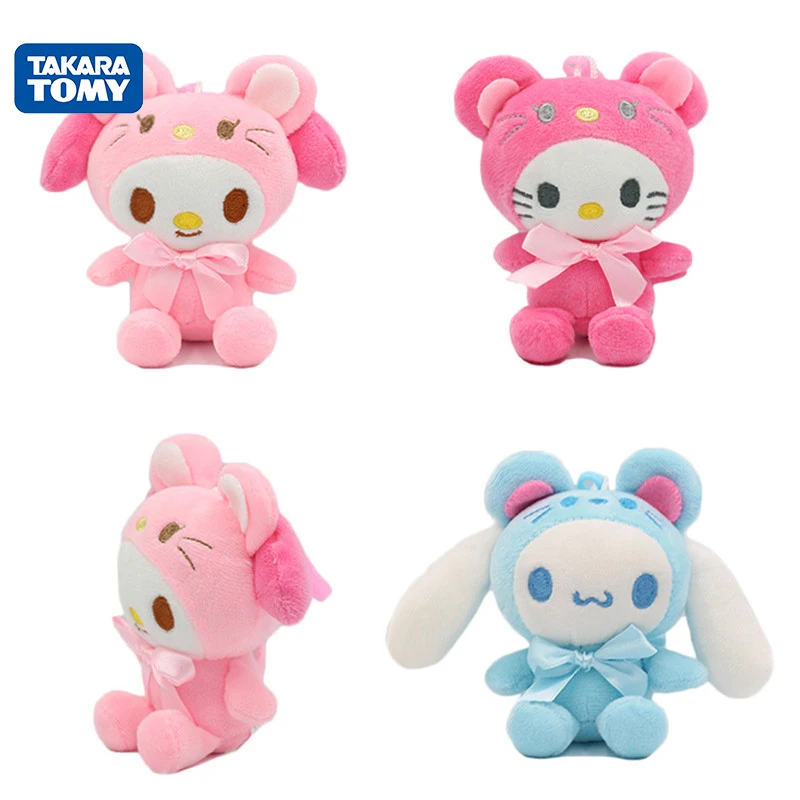 Плюшевая подвеска Sanrio Kt Cat Purin Dog 10 см кулон Kuromi My Melody плюшевые игрушки мультяшный
