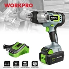 Гайковерт ударный WORKPRO аккумуляторный, 20 в, Ач, дюйма