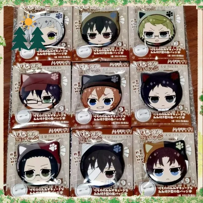 Оригинальный значок в форме кошачьих ушек Bungo Stray Dogs: Дазай Чуя, Акутагава Ацуши. Милый миниатюрный забавный аниме-значок для коллекционирования. Подарок для девочек и мальчиков. (art.: 3920da5e8073e) - 3920da5e8073e