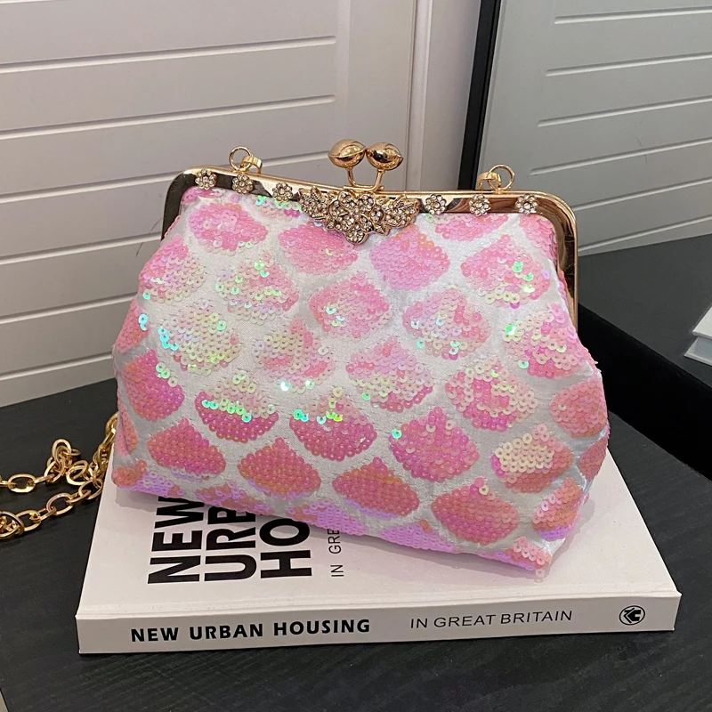 

Mermaid Purses Sequined Women Shoulder Bag Luxury Glitter Party Wedding Evening Bag Fashion Shining Crossbody Bags For Women