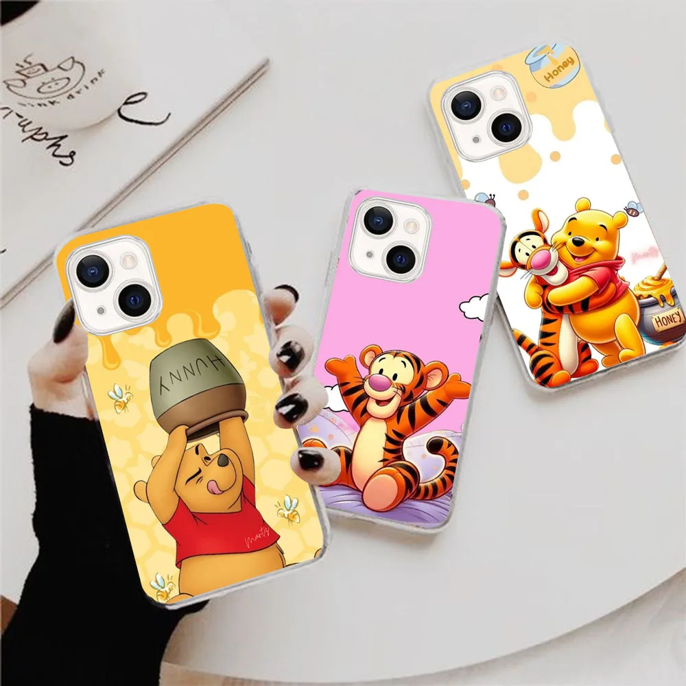 Прозрачный чехол для Samsung A25 A31 A50S A30S A72 F23 M23 M54 Note 10 20 S20 S21 25 FE Ultra Lite Pro Plus KD-37 Tigger Winnie