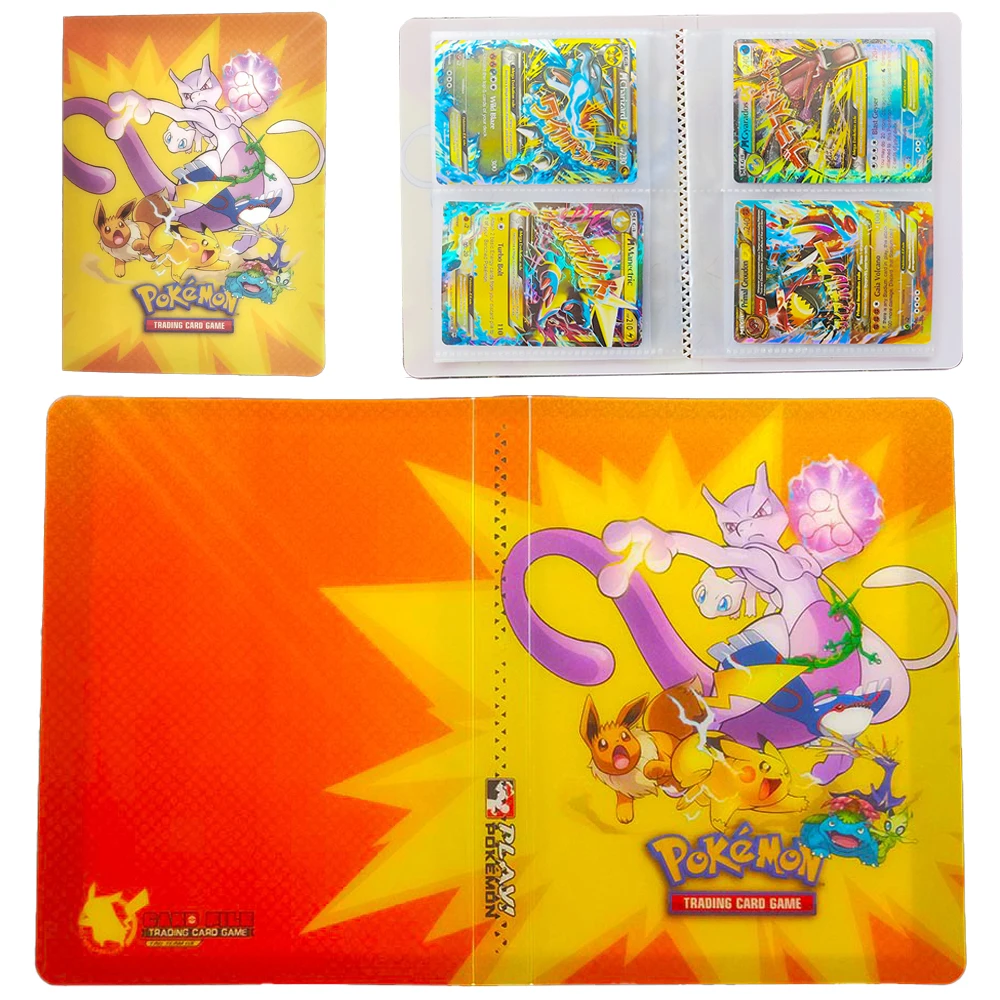 

New 80Pcs 2 Pocket Pokemon Album Book Map Folder Game Card Holder Collection Loaded List Kid Cool Toy Gift Cartoon Card