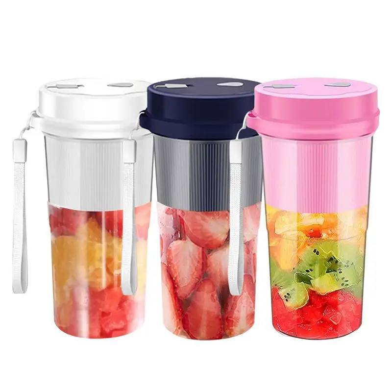 Portable Blender | Juice Blender Bottles | USB Rechargeable Mini Blender for Shakes and Smoothies Personal Blender with 6 Blades