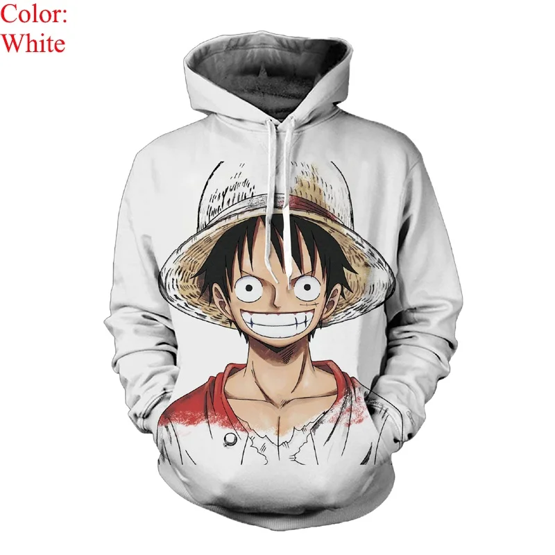 

Newest Fashion Anime One Piece Hoodie 3D Print Pullover Luffy Ace Sabo Calf Fighting Sportswear Harajuku Street Casual Jacket