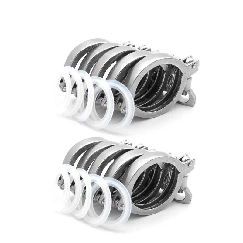 

Фитинги для санитарных труб Tri Clamp Clover 0,5 дюйма 1,5 дюйма 2 дюйма 3 дюйма 4 дюйма из нержавеющей стали 304 50,5 мм25,4 мм34 мм 64 мм7,5 мм91 мм с силиконовой прокладкой