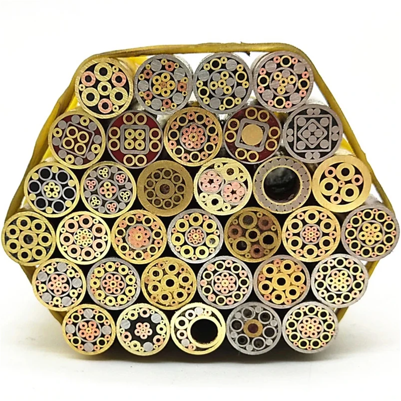 8 шт. / партия 30 мм длинная латунь нержавеющая сталь мозаичная заклепка рукоятка DIY