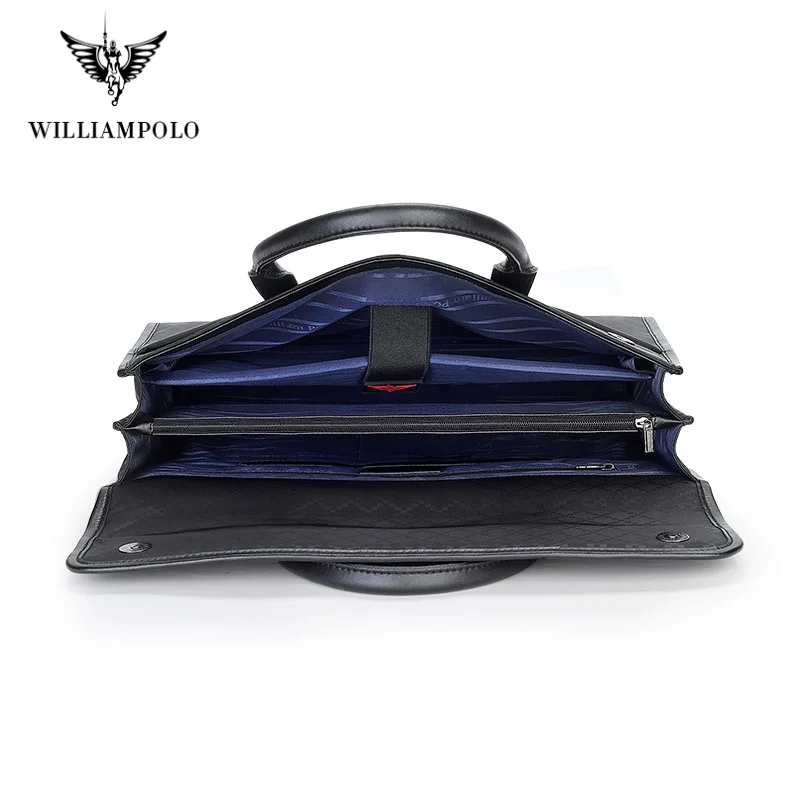 WILLIAMPOLO Мужской и женский модный деловой портфель 15 6-дюймовая сумка для ноутбука