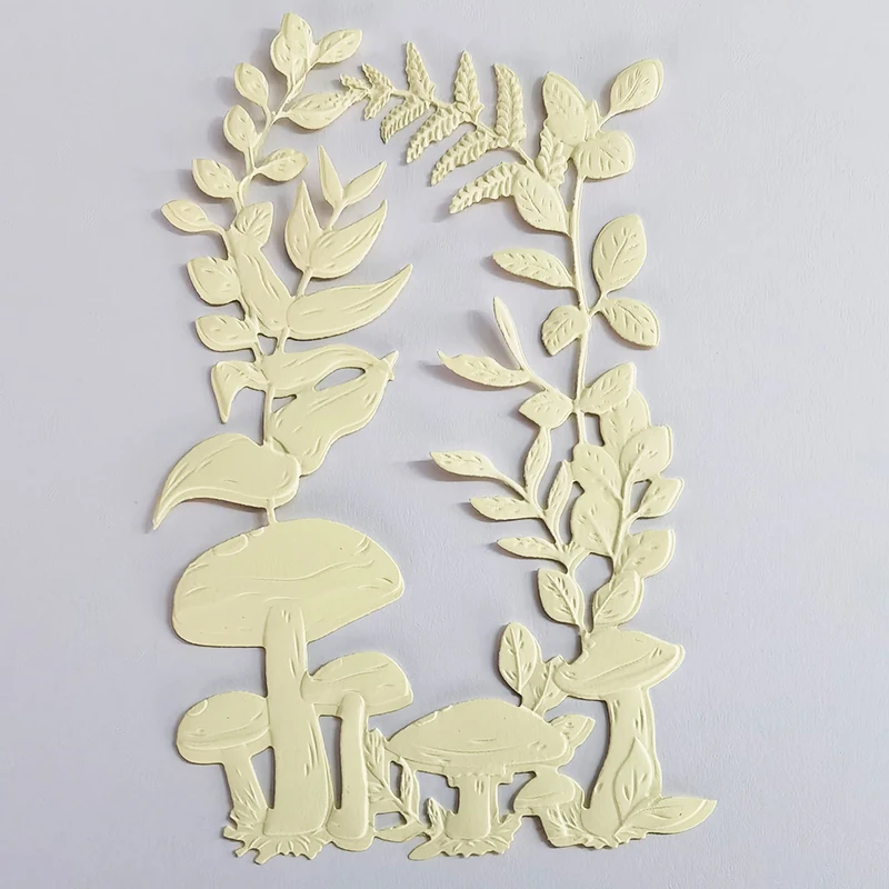 Рельефная папка Gemini с листьями леса для самостоятельного изготовления