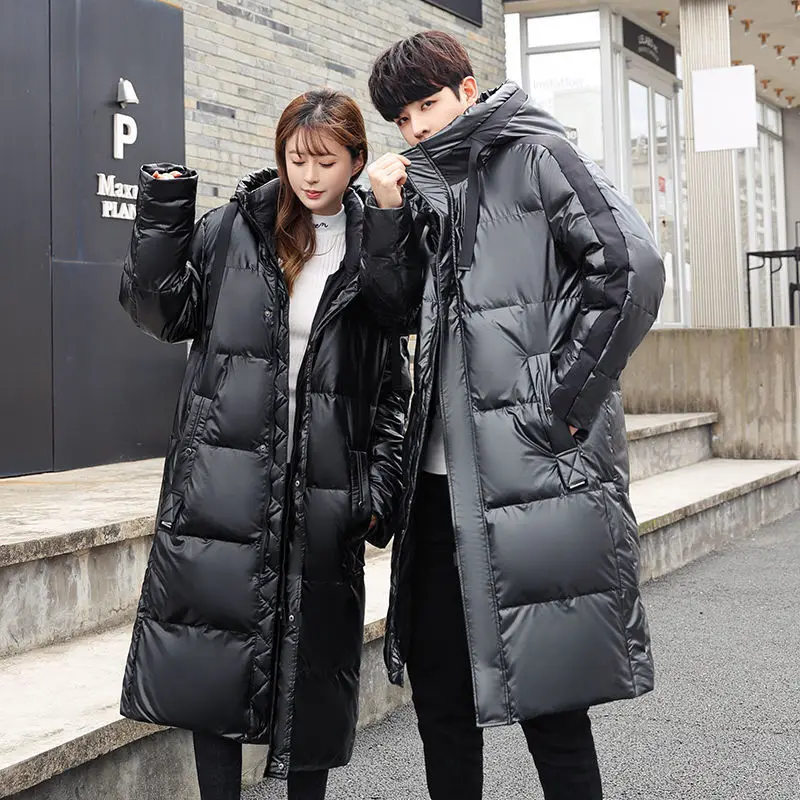 Men's Puffer Jacket Parkas Coats for Men Winter Long Coat Men's Cold Jacket Glossy Couple Models Keep Warm Fashion Down Jacket