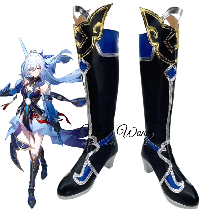 Обувь для косплея игры Honkai Star Rail Jingliu ботинки костюмы аниме ролевые Хэллоуин