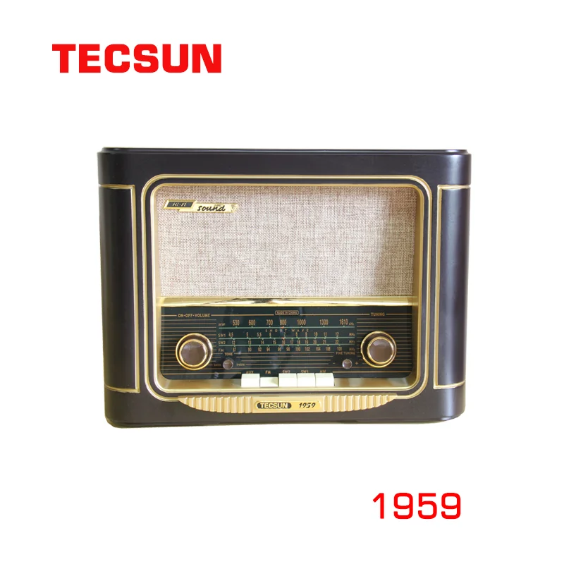 

Классический радиоприемник TECSUN 1959, FM, короткая волна, MW, SW, AC-220V Tecsun 1959, FM/MW/HF, настольный классический ресивер для пожилых людей, домашний ретро