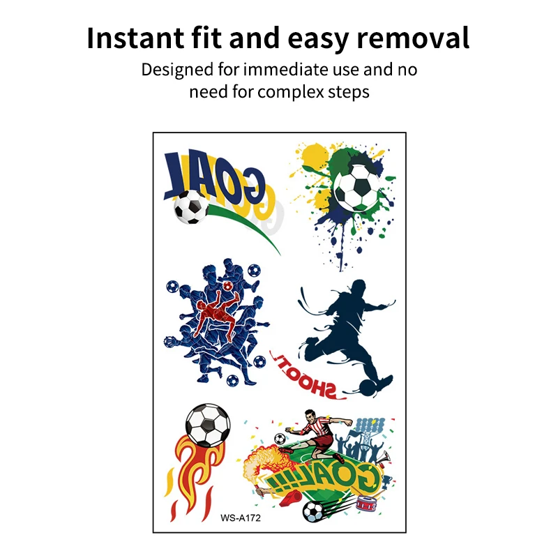 Спортивные наклейки с защитой от пота для любителей футбола Идеально подходят
