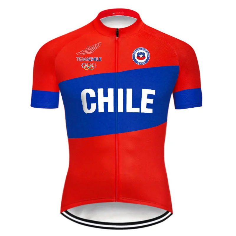 

2022 Cycling Chile Jersey Jacket Pro Summer Short Shirt Cycling Maillot Road Breathable Bike Wear Anti-sweat Motocross Sport Top