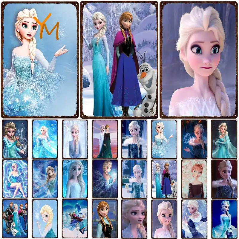 

Ретро плакаты с замороженными металлическими пластинами Disney, Настенный декор, искусство, мужская пещера, бар, клуб, парк развлечений, украше...