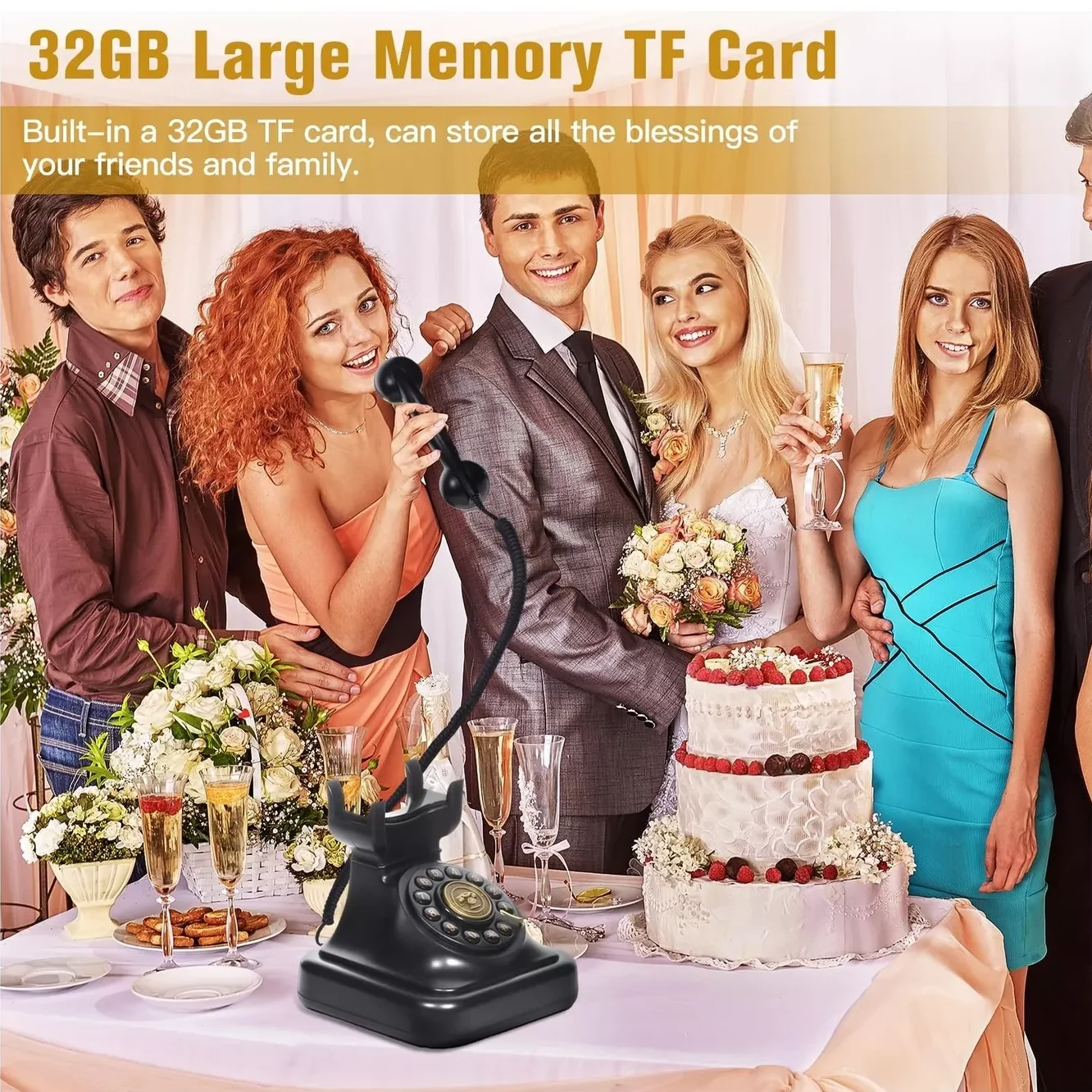 Аудио телефон книга для гостей свадебный гость банкет вечеринка благословение